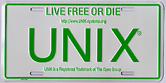 The History of the UNIX® License Plate