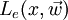L_e(x, \vec w)