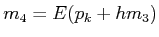 $\displaystyle m_4 = E(p_k + h m_3)$
