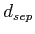 $ d_{sep} $
