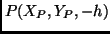 $P(X_P,Y_P,-h)$
