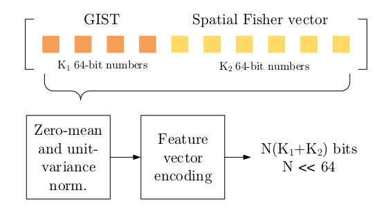 Image classification on a representation budget